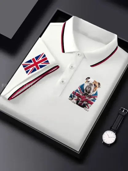 Men’s Vintage England Flag Casual Shirt