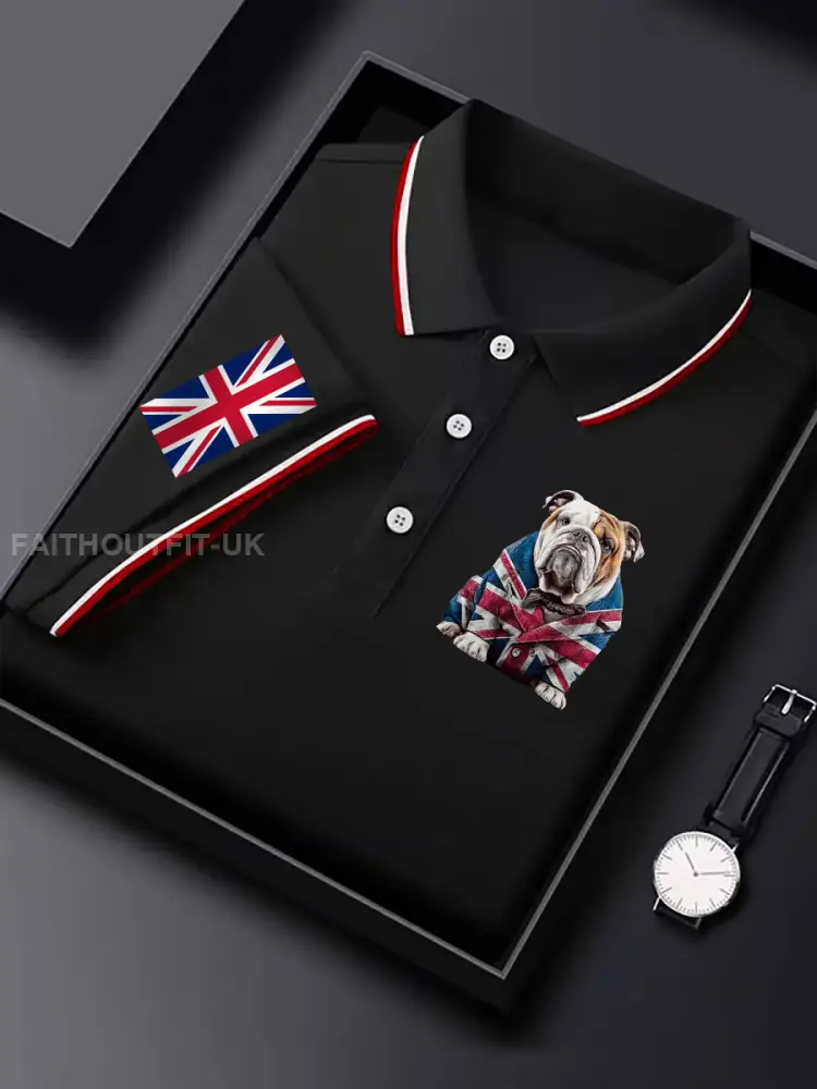 Men’s Vintage England Flag Casual Shirt
