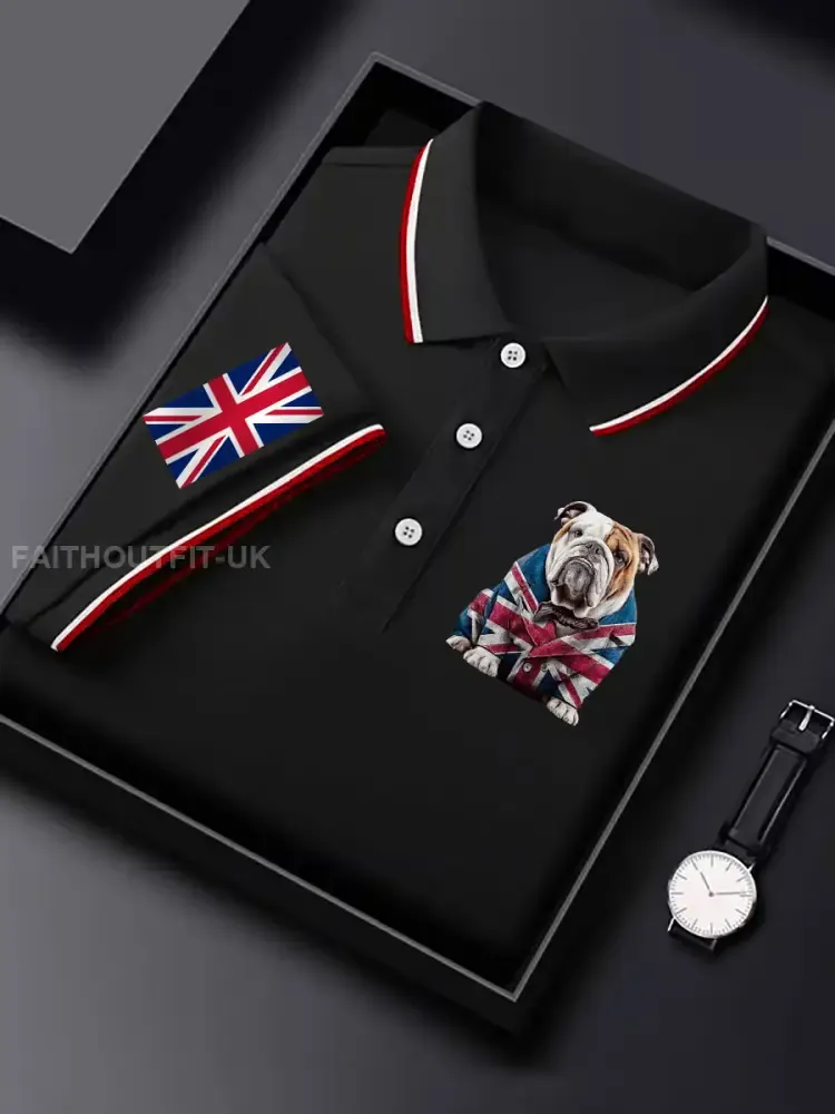 Men’s Vintage England Flag Casual Shirt