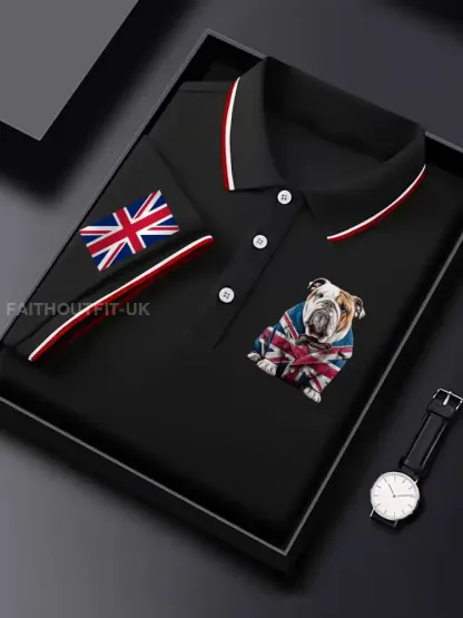 Men’s Vintage England Flag Casual Shirt