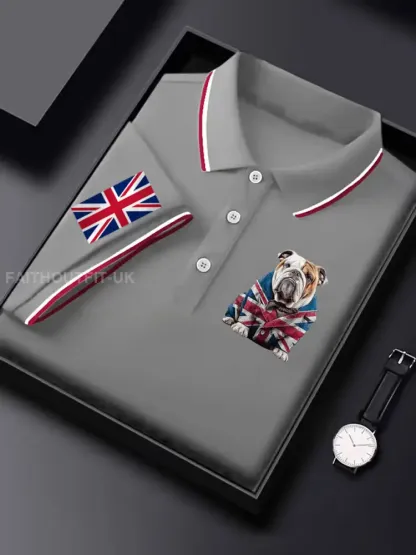 Men’s Vintage England Flag Casual Shirt