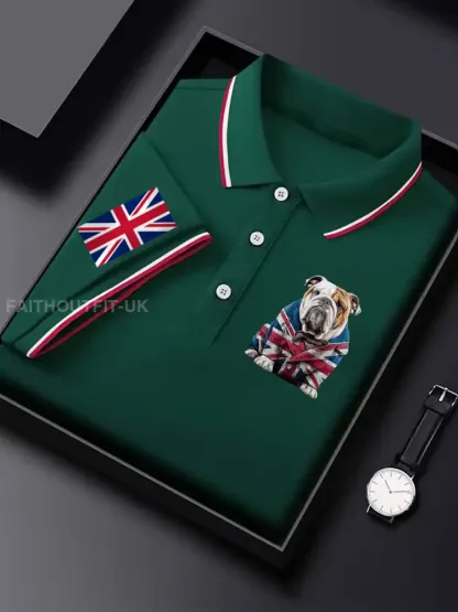 Men’s Vintage England Flag Casual Shirt