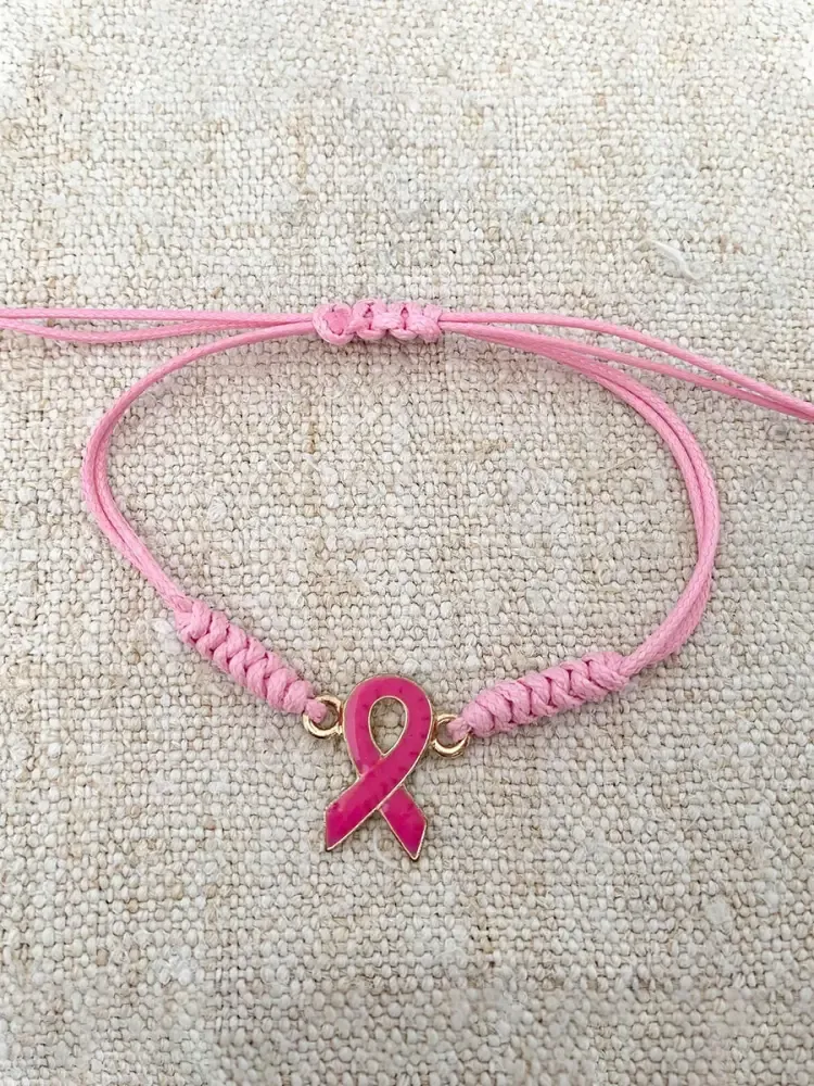 Women’s Breast Cancer Pink Adjustable Bracelet - Pink · ONE