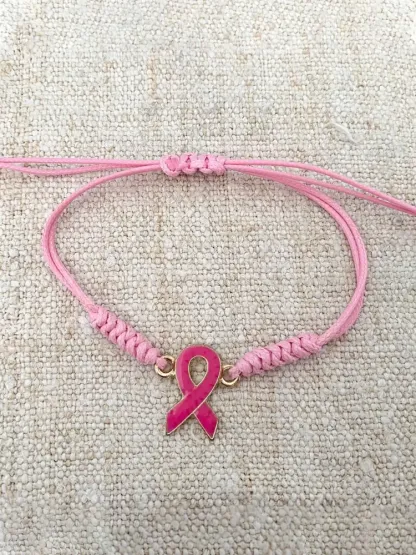 Women’s Breast Cancer Pink Adjustable Bracelet - Pink · ONE