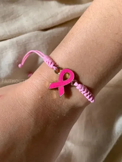Women’s Breast Cancer Pink Adjustable Bracelet - Pink · ONE