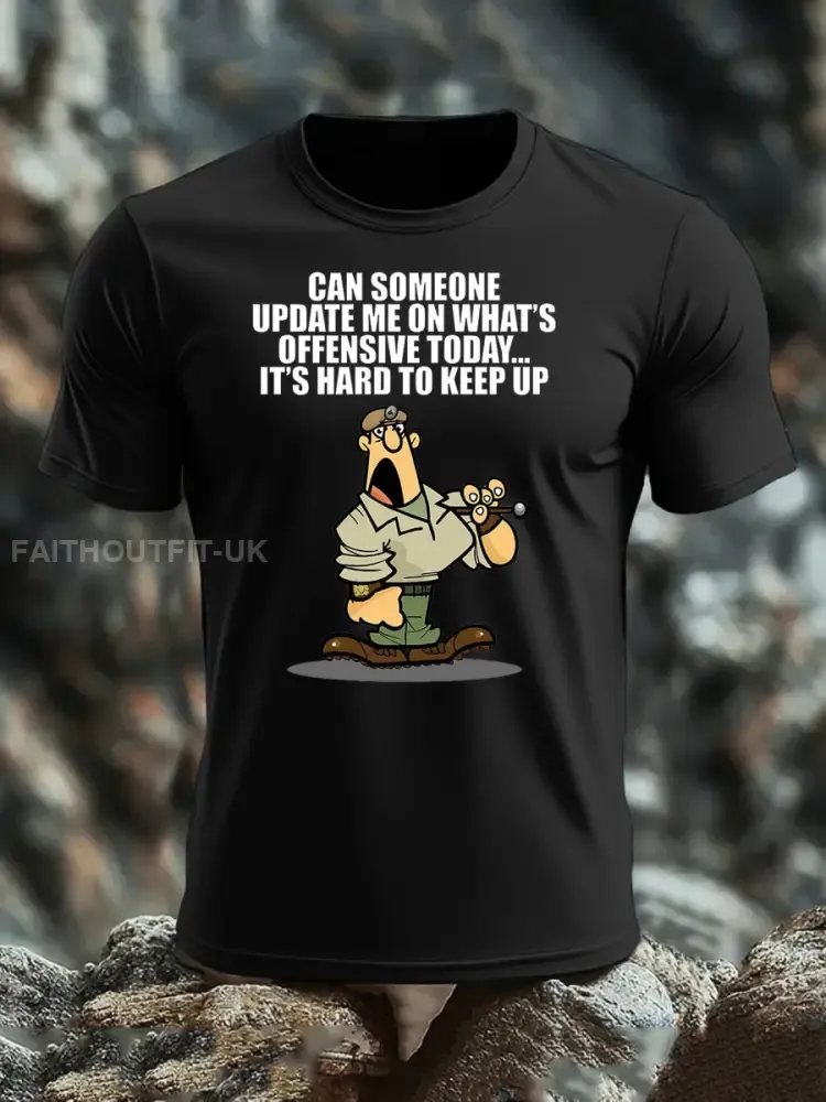 Men’s British Veteran imitation cotton short-sleeved T-shirt