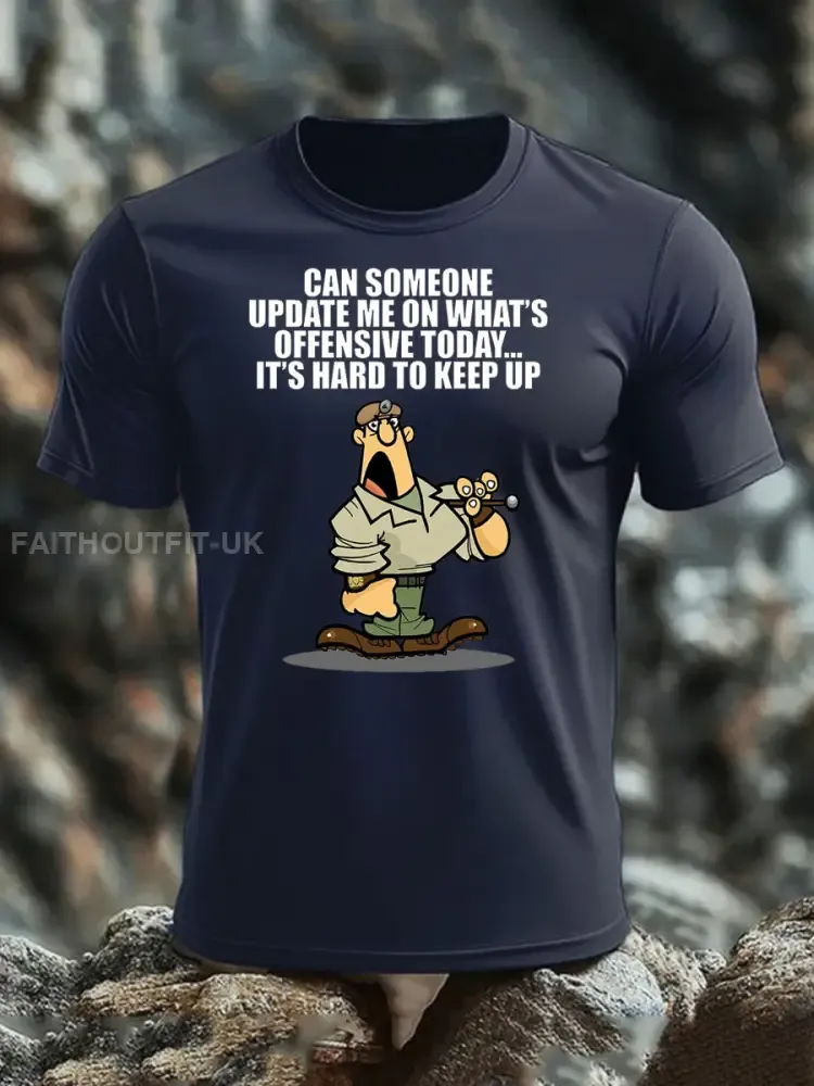 Men’s British Veteran imitation cotton short-sleeved T-shirt