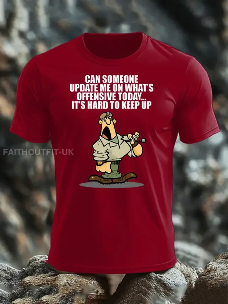 Men’s British Veteran imitation cotton short-sleeved T-shirt