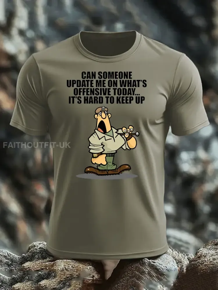 Men’s British Veteran imitation cotton short-sleeved T-shirt