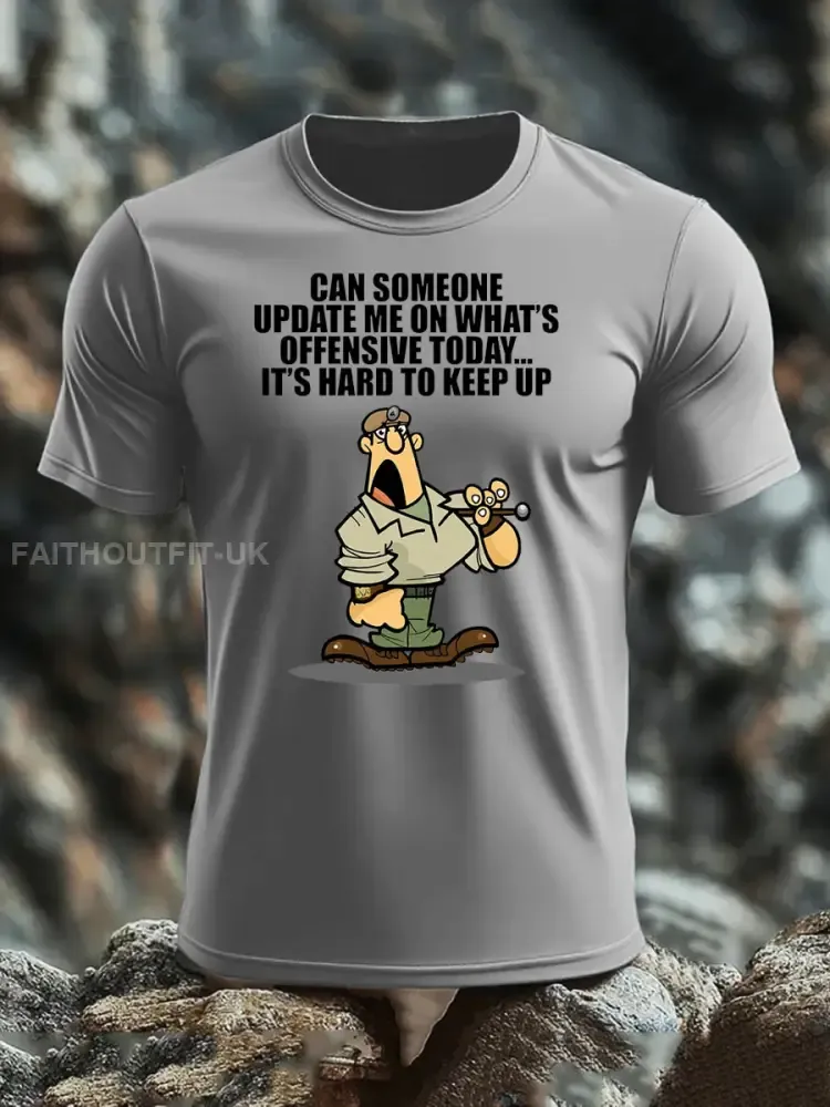 Men’s British Veteran imitation cotton short-sleeved T-shirt