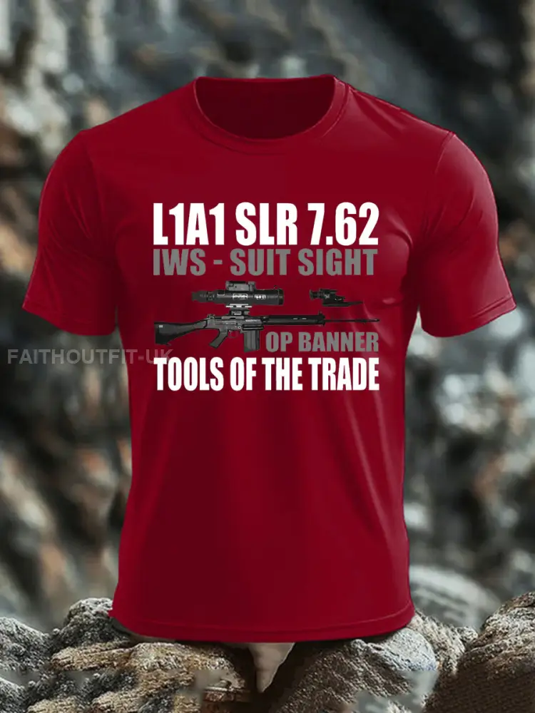Men’s British Veteran imitation cotton short-sleeved T-shirt