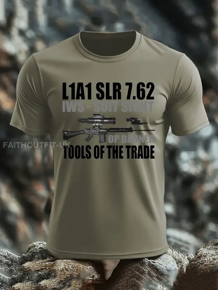 Men’s British Veteran imitation cotton short-sleeved T-shirt