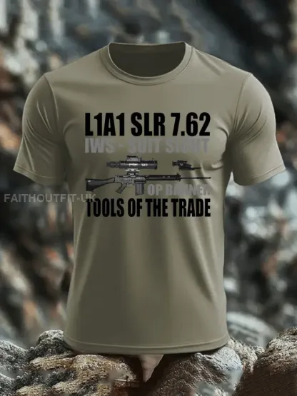 Men’s British Veteran imitation cotton short-sleeved T-shirt