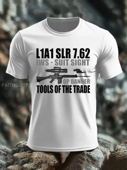 Men’s British Veteran imitation cotton short-sleeved T-shirt