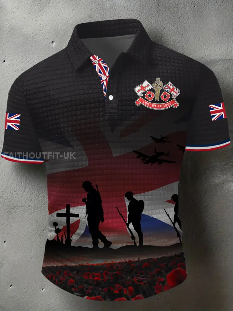 Men’s Remembrance Day Lest We Forget Short Sleeve Shirt