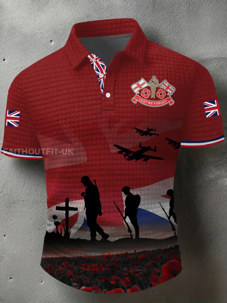 Men’s Remembrance Day Lest We Forget Short Sleeve Shirt