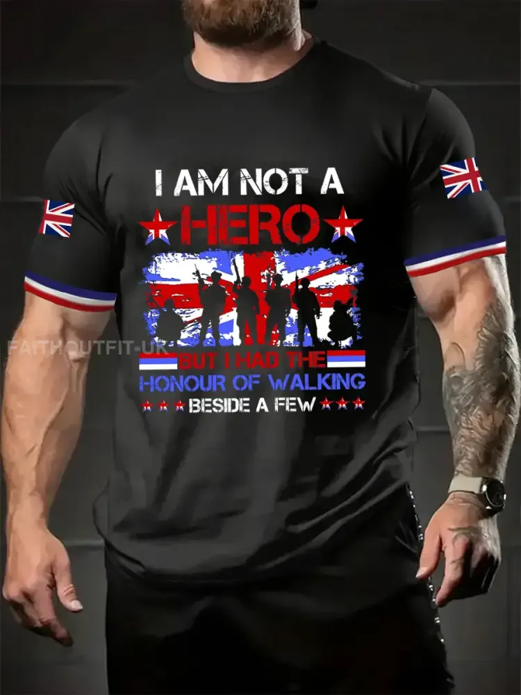Men’s I Am Not A Hero Short Sleeves T-shirt