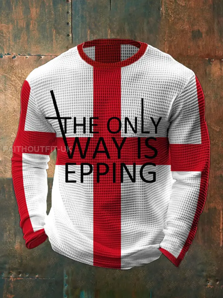 Men’s The Only Ways Is Epping Printed Waffle T-Shirt