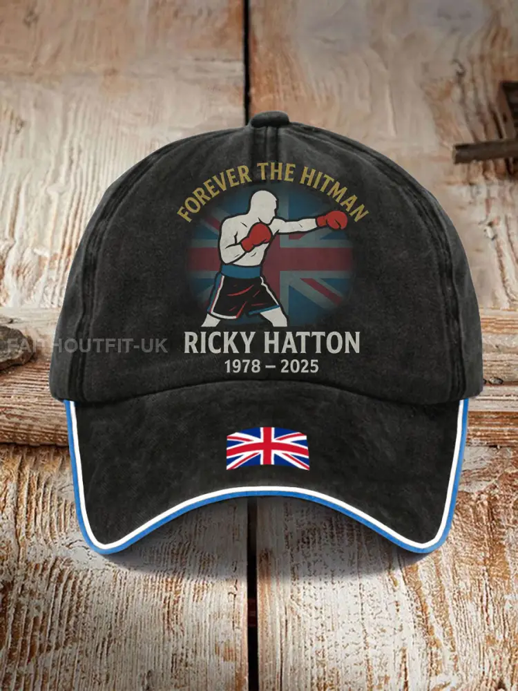 Unisex Hitman Rip Printed Hat - Black · ONE
