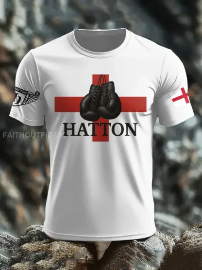 Men’s Boxing Lover Rip Hitman Legend Printed T-Shirt