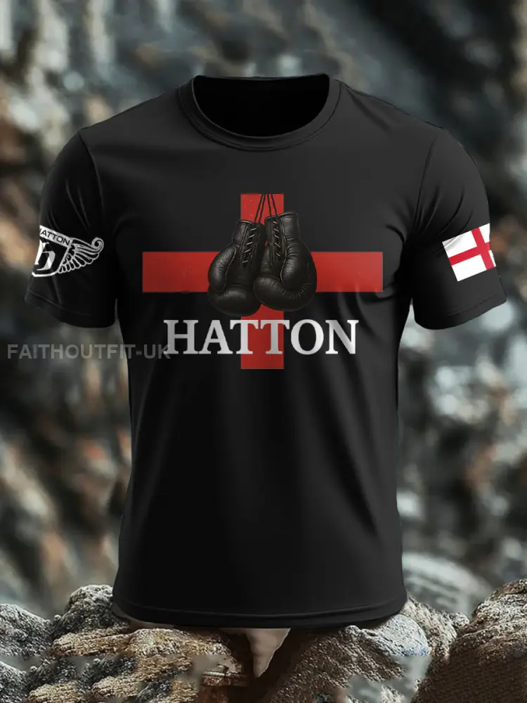 Men’s Boxing Lover Rip Hitman Legend Printed T-Shirt