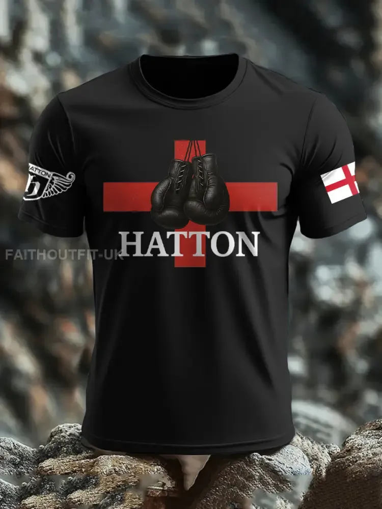 Men’s Boxing Lover Rip Hitman Legend Printed T-Shirt