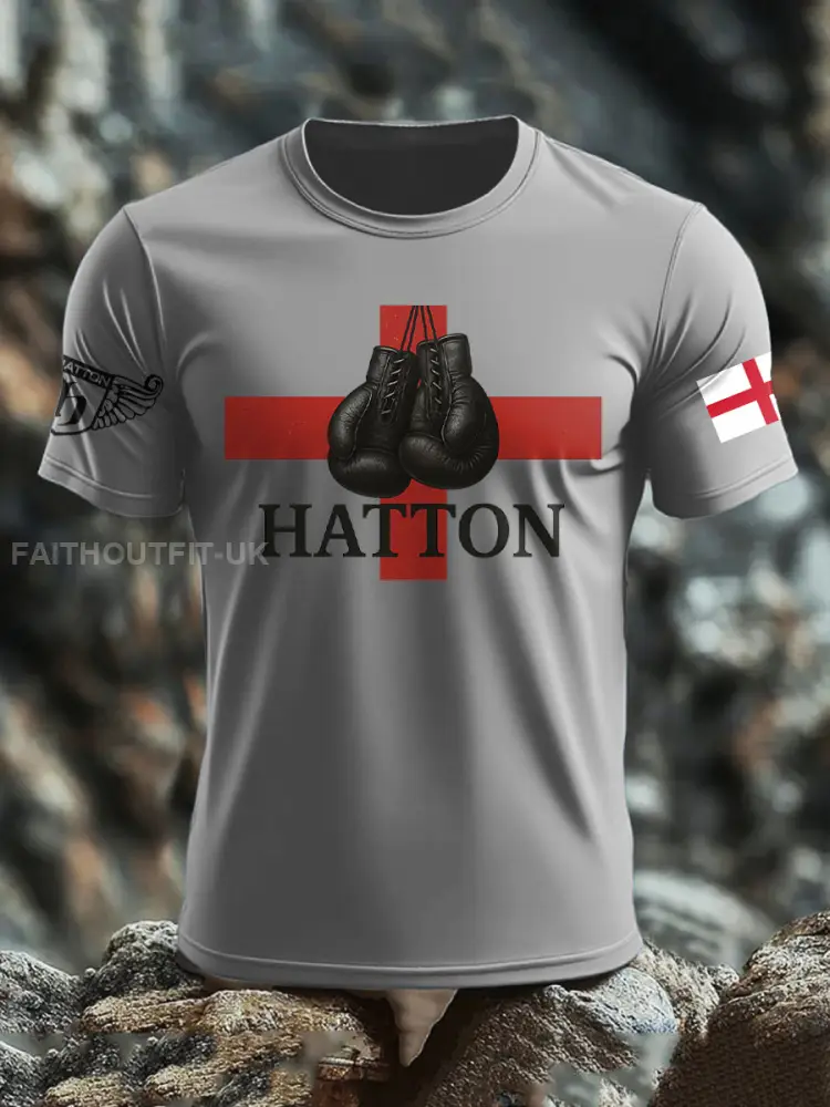 Men’s Boxing Lover Rip Hitman Legend Printed T-Shirt