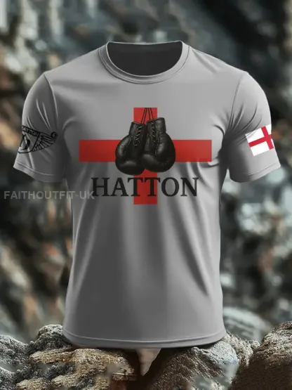 Men’s Boxing Lover Rip Hitman Legend Printed T-Shirt