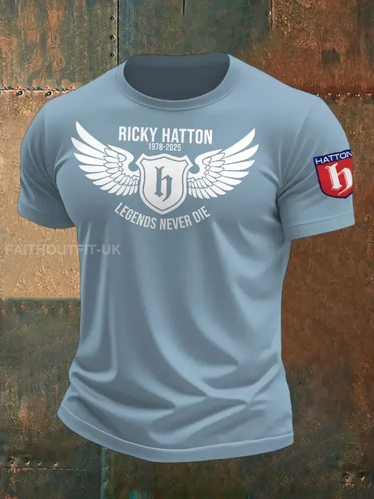 Men’s Boxing Lover Rip Hitman Legend Printed T-Shirt