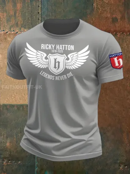 Men’s Boxing Lover Rip Hitman Legend Printed T-Shirt