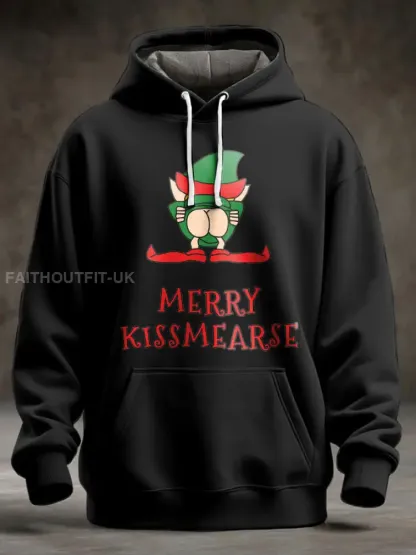 Unisex UK Flag Christmas Santa Printed Hoodie