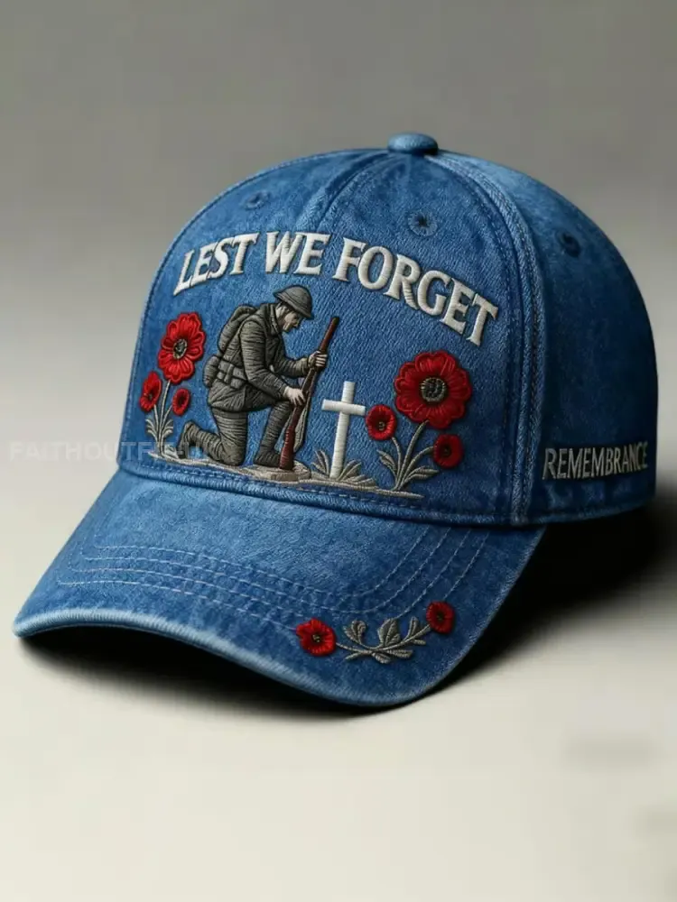 Remembrance Day Lest We Forget Cap