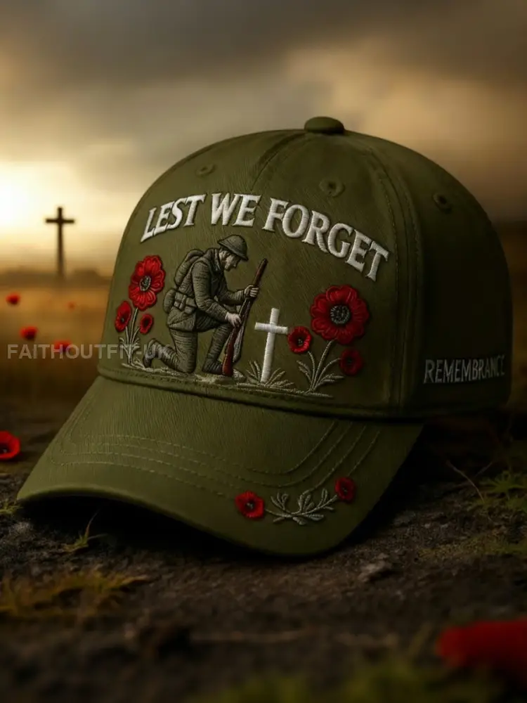 Remembrance Day Lest We Forget Cap