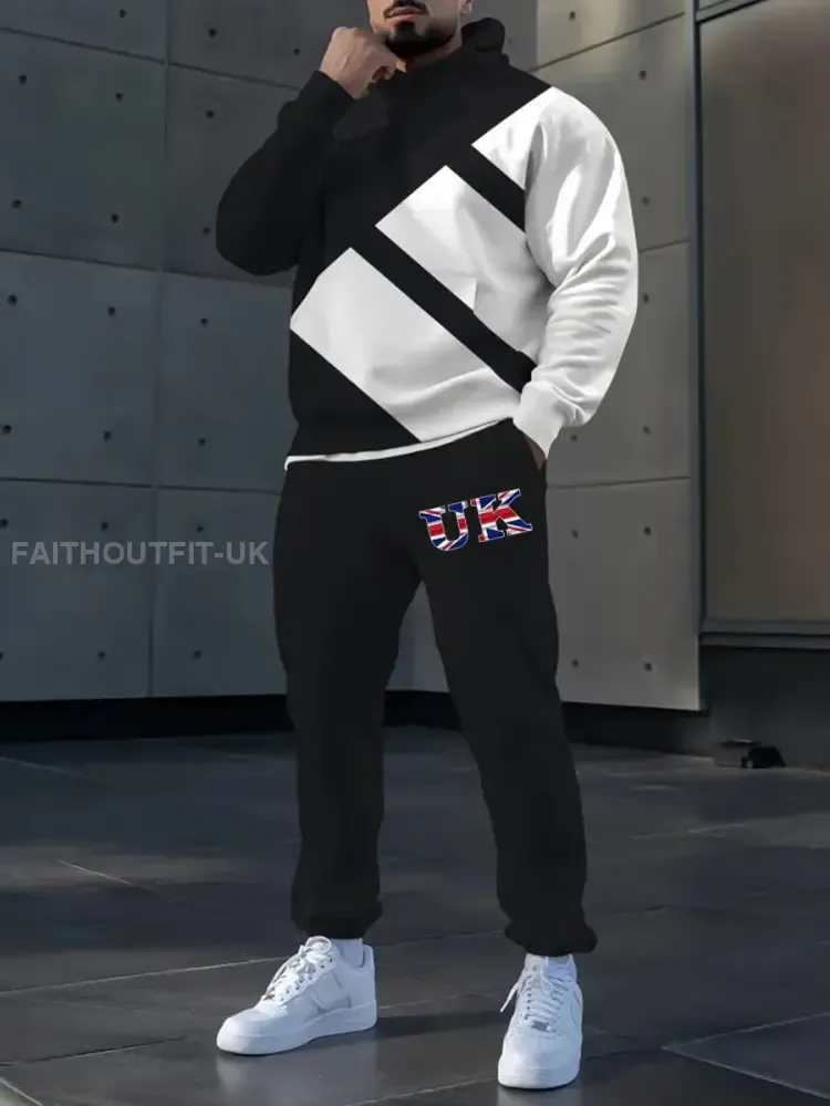 Men’s Casual Hoodie And Pants Set