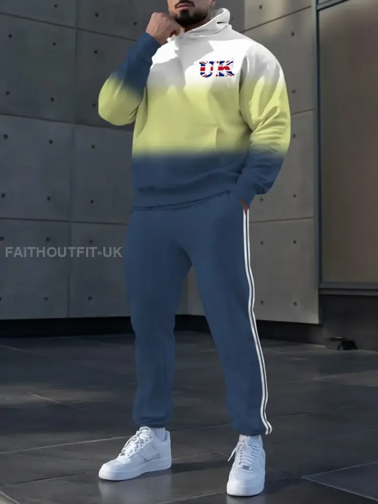 Men’s Casual Hoodie And Pants Set