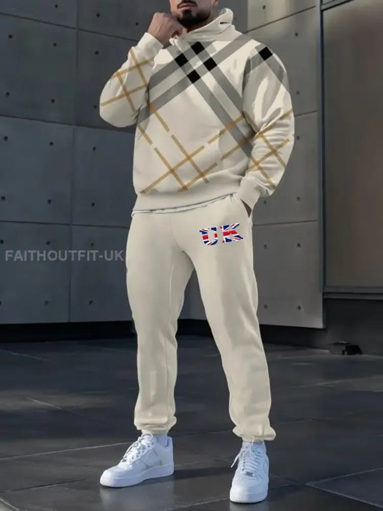 Men’s Casual Hoodie And Pants Set