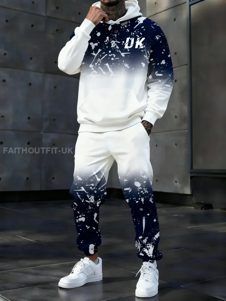Men’s Casual Hoodie And Pants Set