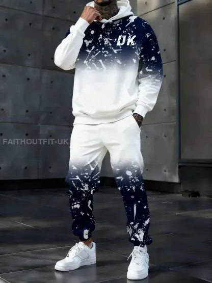 Men’s Casual Hoodie And Pants Set