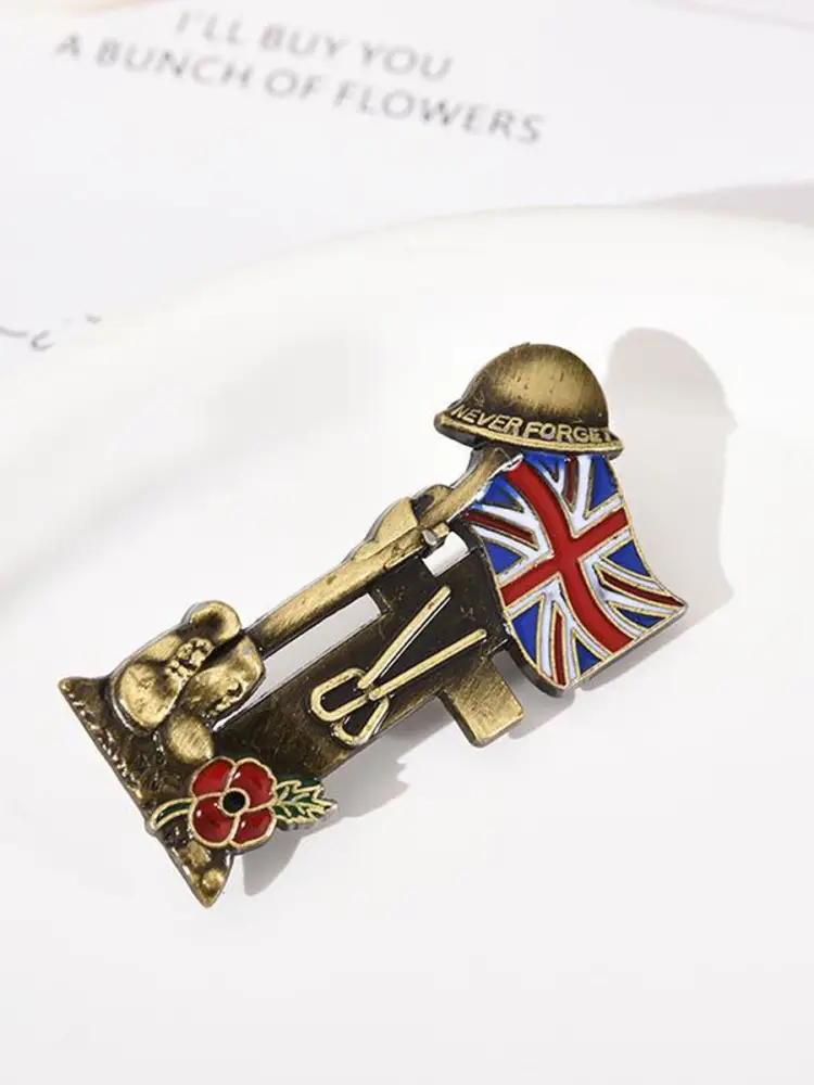 Unisex Remembrance Day Brooch - Bronze · ONE