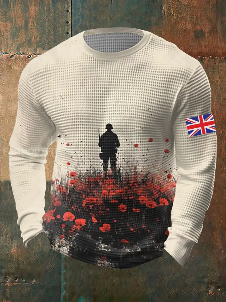 Men’s Remembrance Day Waffle Top