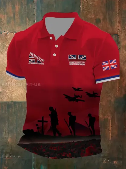 Men’s Remembrance Day Lest We Forget Printed Shirt