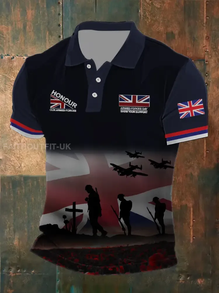 Men’s Remembrance Day Lest We Forget Printed Shirt