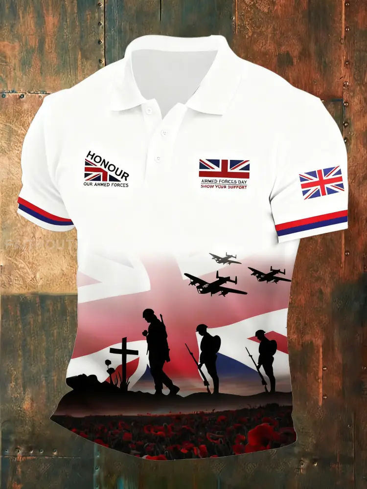 Men’s Remembrance Day Lest We Forget Printed Shirt