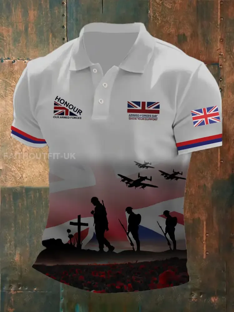Men’s Remembrance Day Lest We Forget Printed Shirt