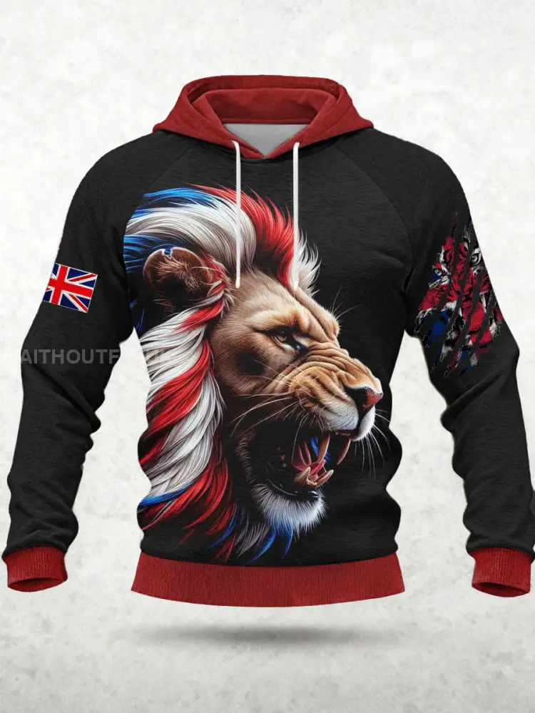 Men’s Lion Flag Hoodie