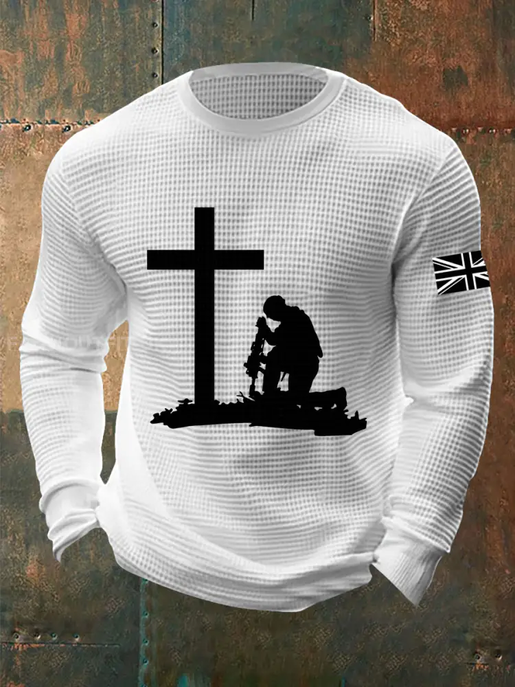 Men’s Remembrance Day Waffle Top