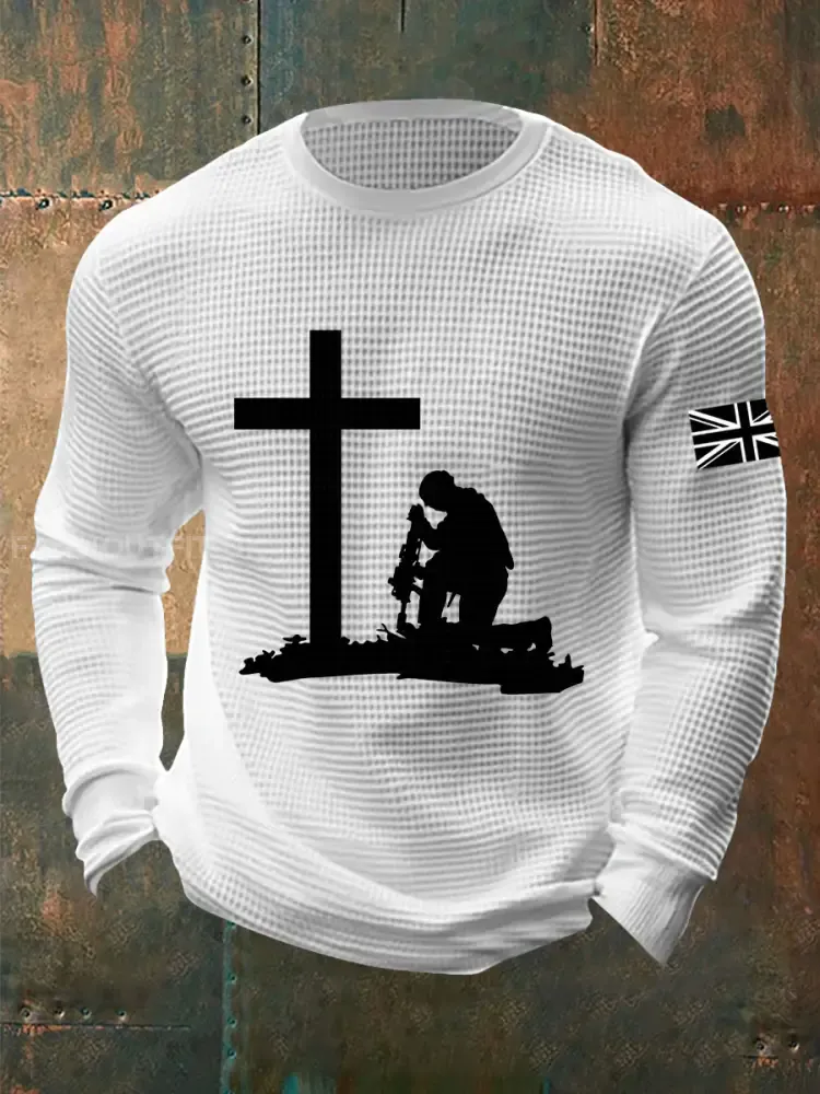 Men’s Remembrance Day Waffle Top