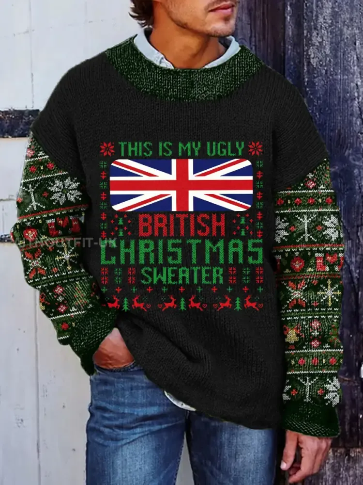 Men’s This Is My Ugly British Christmas Sweater