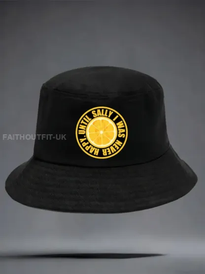 Unisex Roses Music Lover Lemon Printed Hat - Black · ONE