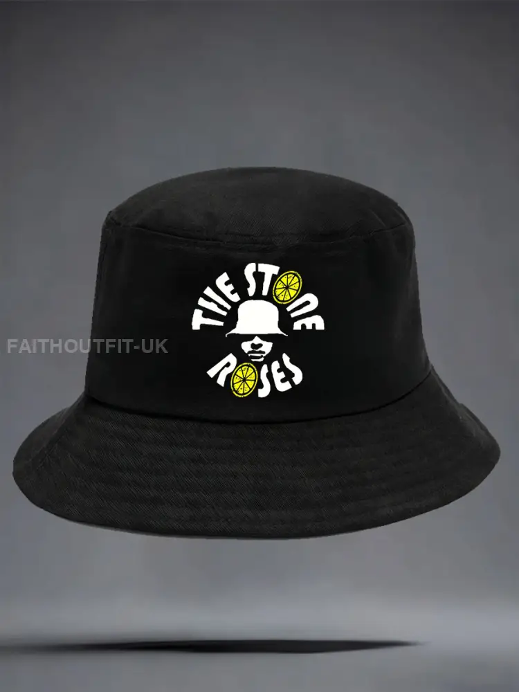 Unisex Roses Music Lover Lemon Printed Hat - Black · ONE